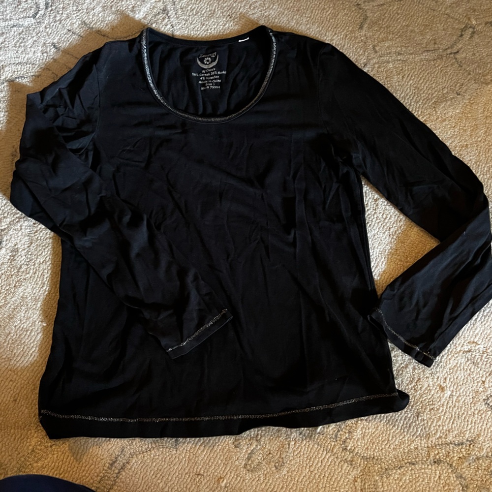 Chico's Zenergy Black Tee